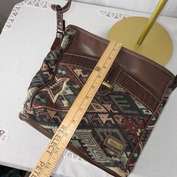 Vintage-Inspired VR Classics Tapestry Shoulder Bag | Southwestern Aztec Print | - Picture 14 of 16